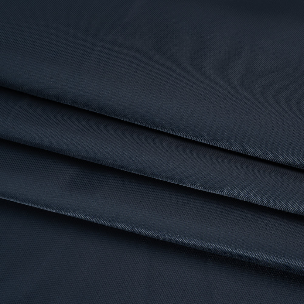 Polyester Twill Lining - Dark Blue - Deadstock Polyester Twill Lining - Dark Blue - Deadstock