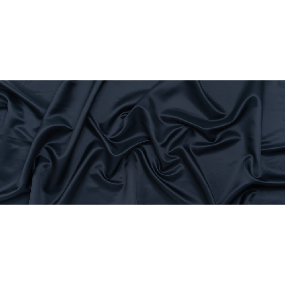 Polyester Twill Lining - Dark Blue - Deadstock Polyester Twill Lining - Dark Blue - Deadstock
