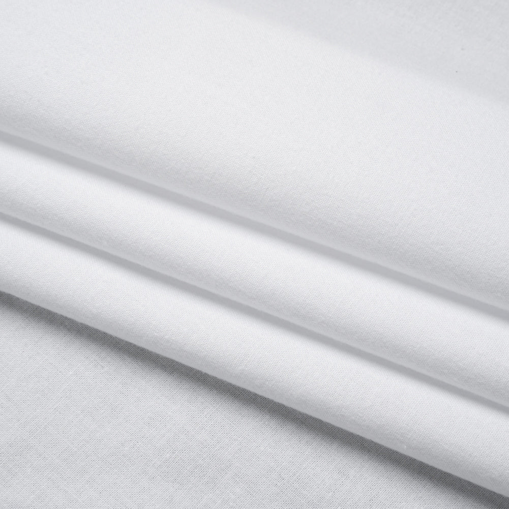 Brushed Cotton Woven Fusible Interlining - White - Deadstock Folded Brushed Cotton Woven Fusible Interlining - White - Deadstock Folded