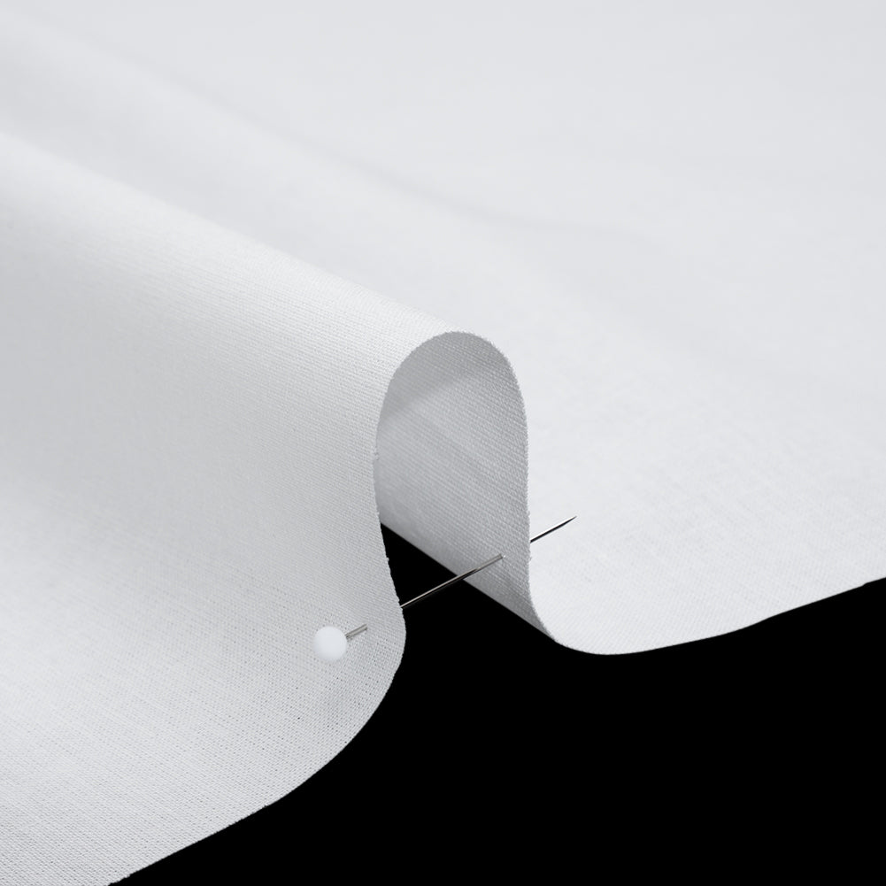Cotton Woven Fusible Interlining - White - Deadstock Detail Cotton Woven Fusible Interlining - White - Deadstock Detail