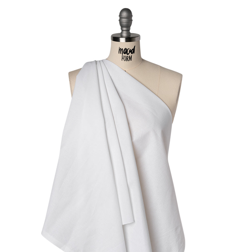 Cotton Woven Fusible Interlining - White - Deadstock Drape Cotton Woven Fusible Interlining - White - Deadstock Drape
