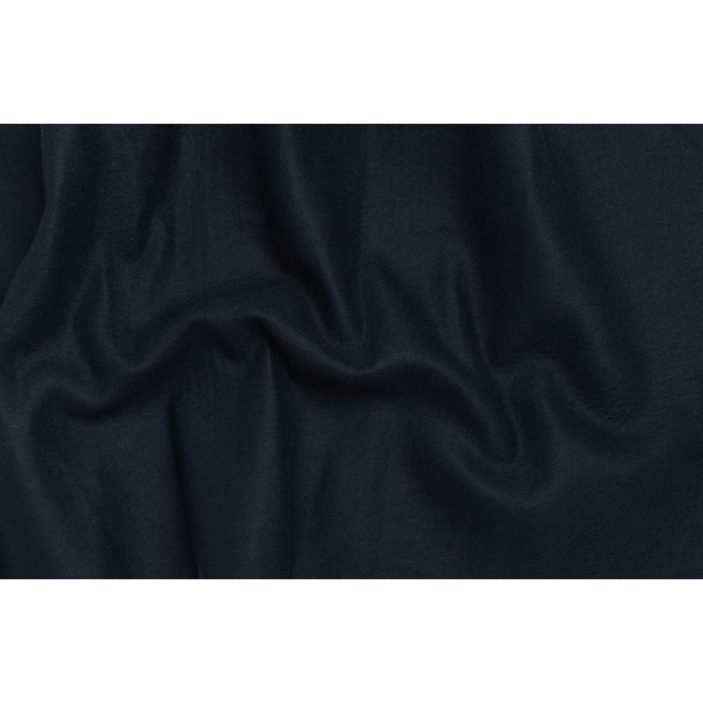 Undercollar Wool Felt with Pad Stitched Canvas Backing Made in Italy - Navy Blue and Oatmeal - Deadstock Undercollar Wool Felt with Pad Stitched Canvas Backing Made in Italy - Navy Blue and Oatmeal - Deadstock
