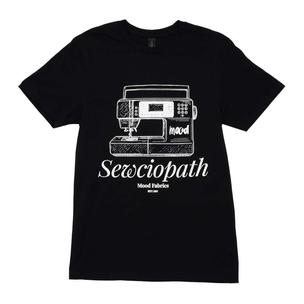 Mood T-Shirt - Unisex Crew Neck - Black Sewciopath Sewing Machine Mood T-Shirt - Unisex Crew Neck - Black Sewciopath Sewing Machine