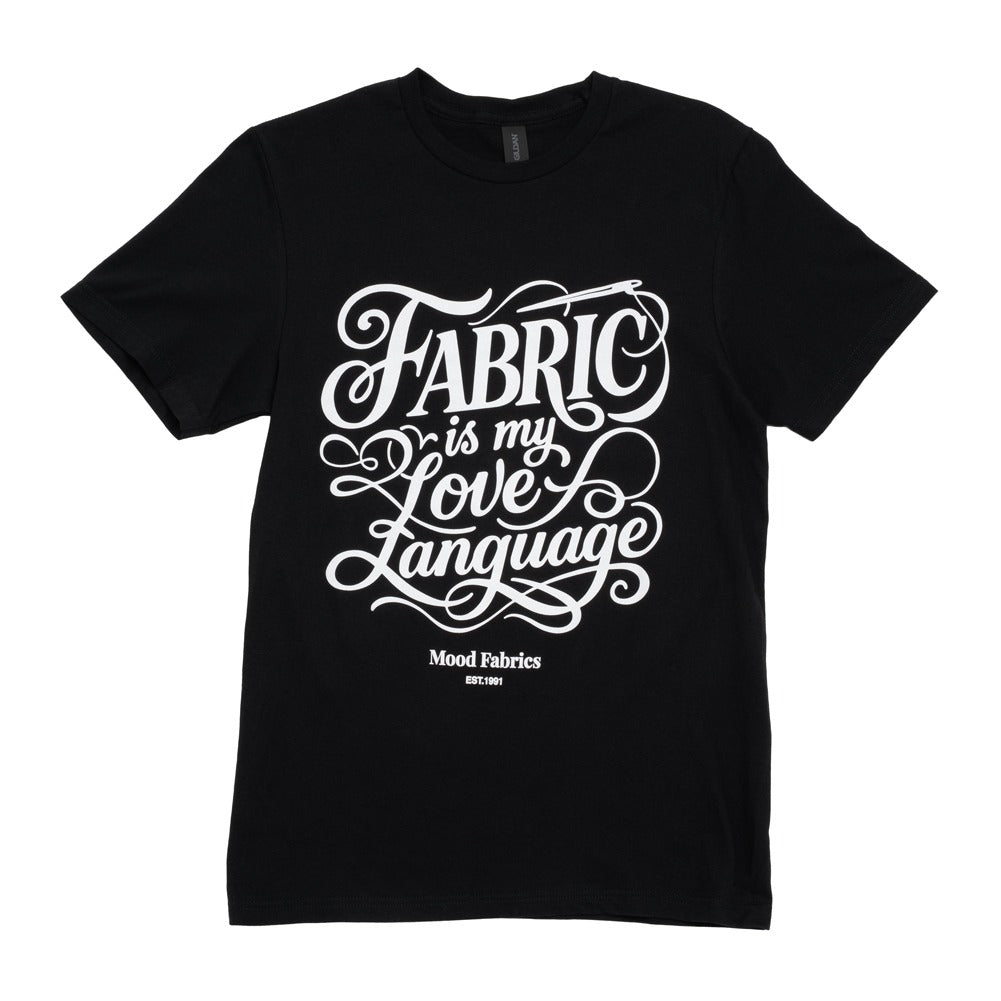 Mood T-Shirt - Unisex Crew Neck - Black Fabric is My Love Language Mood T-Shirt - Unisex Crew Neck - Black Fabric is My Love Language