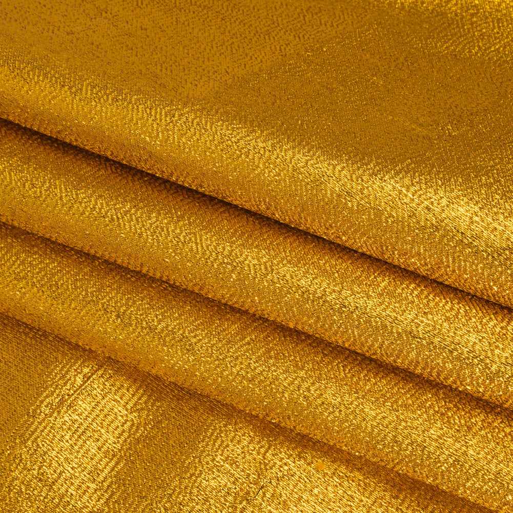 Woven Lame - Metallic Yellow Gold Woven Lame - Metallic Yellow Gold