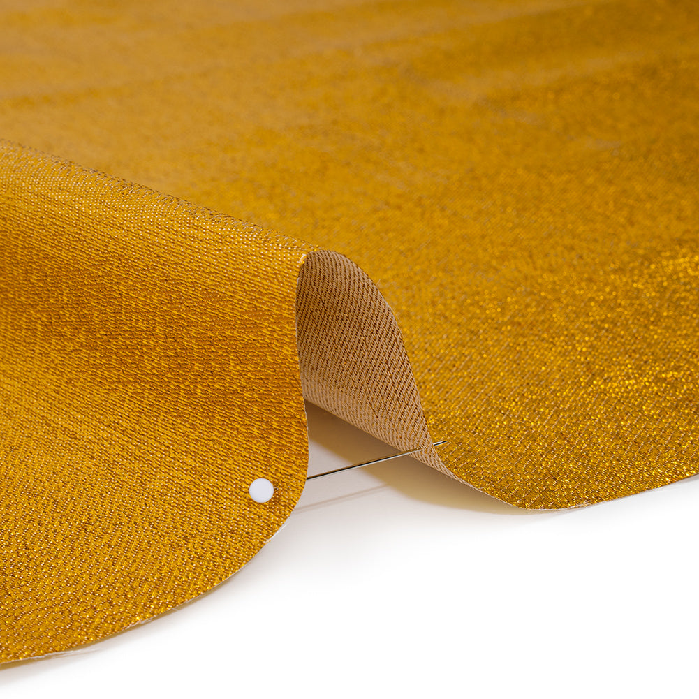Woven Lame - Metallic Yellow Gold Woven Lame - Metallic Yellow Gold