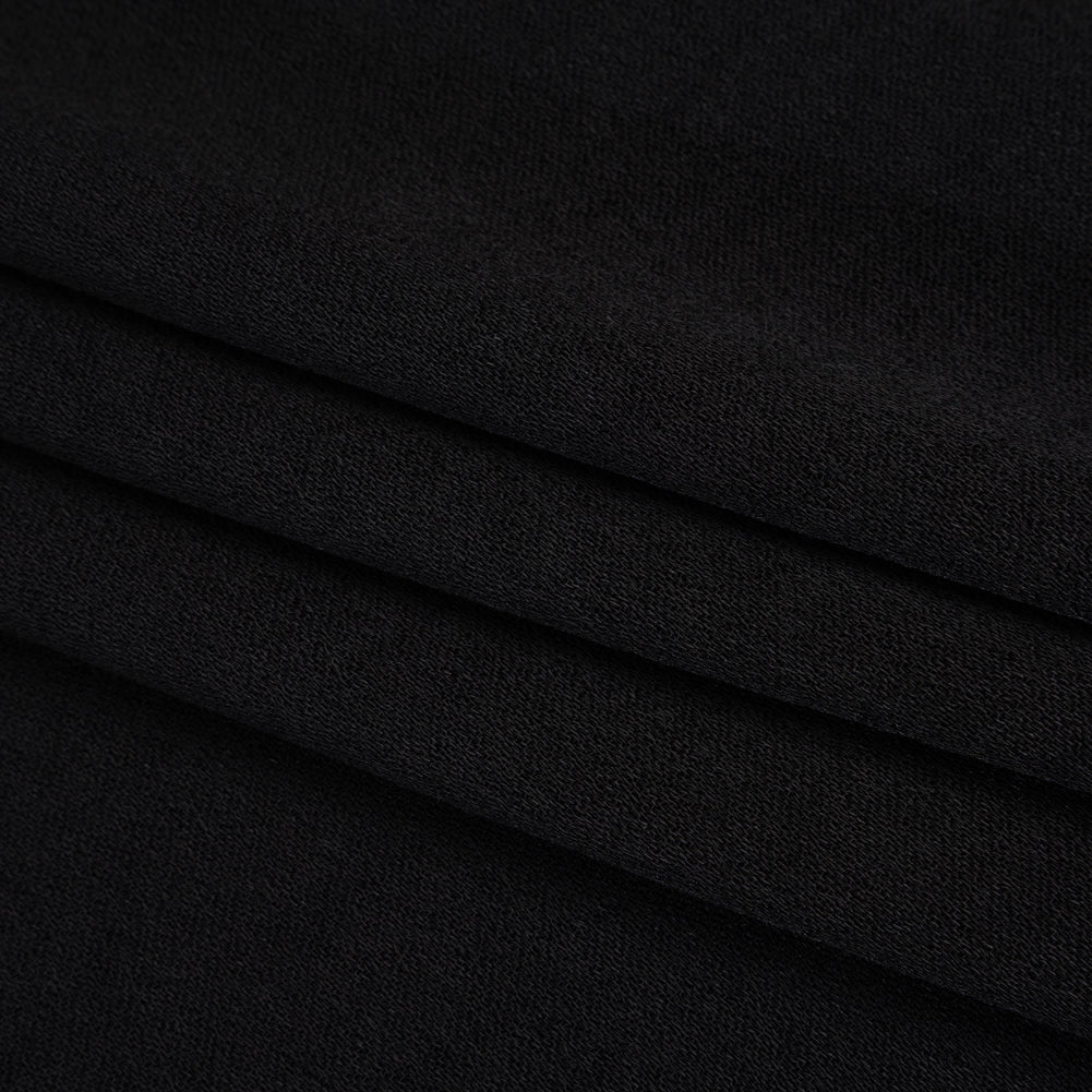 Polyester Crepe Back Satin - Black Polyester Crepe Back Satin - Black