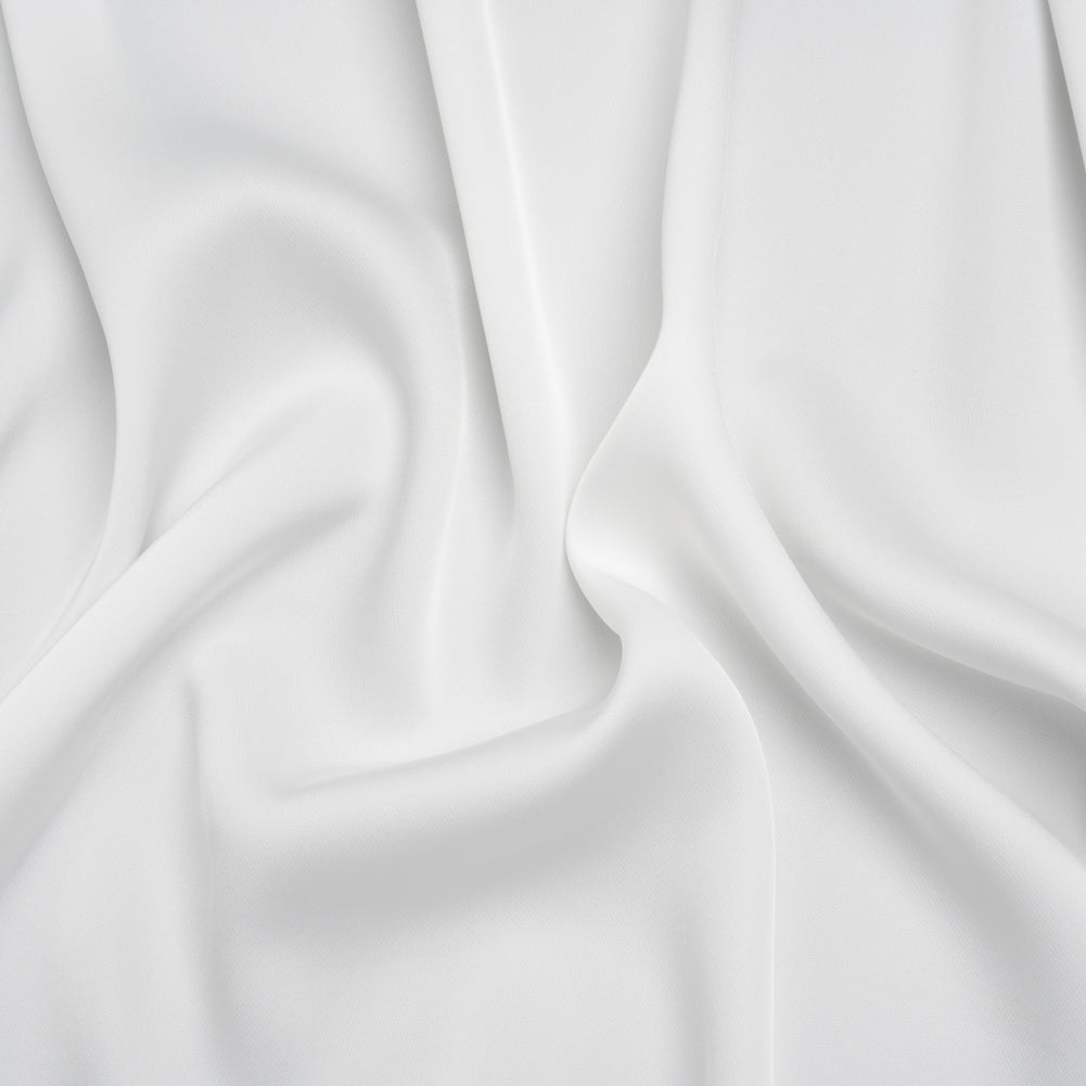 Soft Double Face Polyester Twill - White - Viola Collection Soft Double Face Polyester Twill - White - Viola Collection