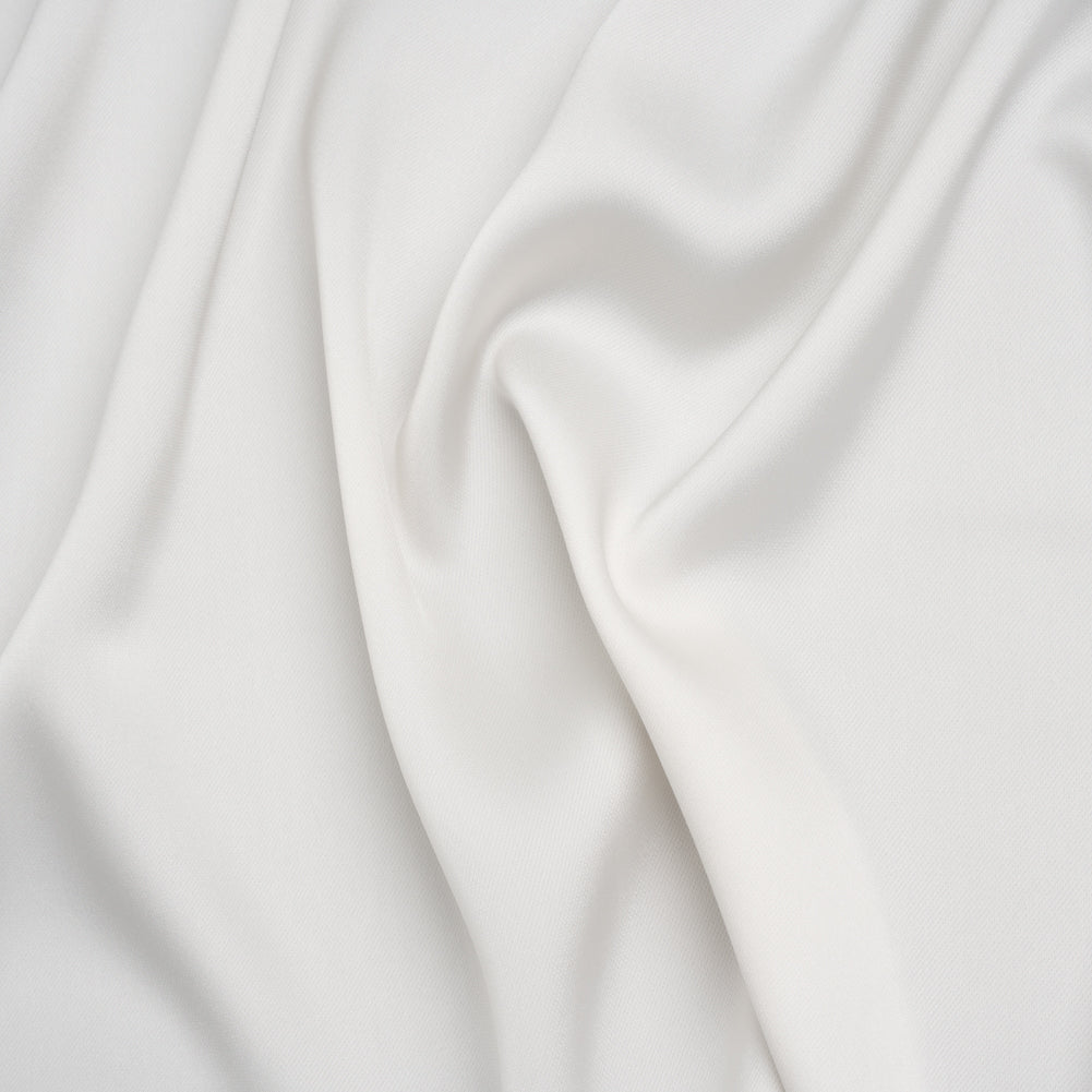 Soft Double Face Polyester Twill - Off White - Viola Collection Soft Double Face Polyester Twill - Off White - Viola Collection
