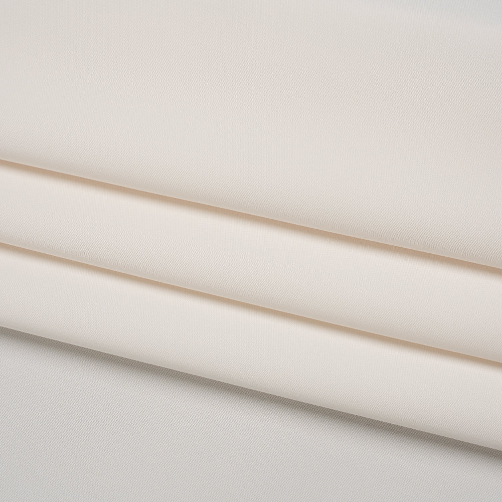 Soft Double Face Polyester Twill - Ivory - Viola Collection Soft Double Face Polyester Twill - Ivory - Viola Collection