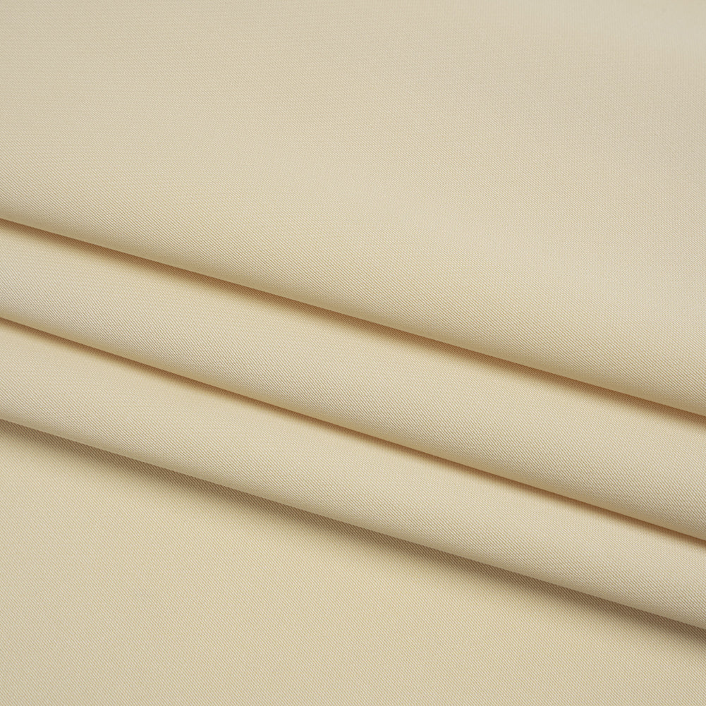 Soft Double Face Polyester Twill - Light Beige - Viola Collection - Folded Soft Double Face Polyester Twill - Light Beige - Viola Collection - Folded