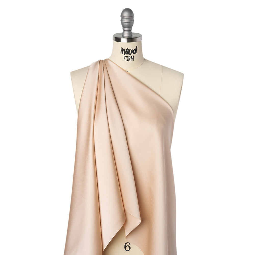 Soft Double Face Polyester Twill - Nude - Viola Collection Drape Soft Double Face Polyester Twill - Nude - Viola Collection Drape