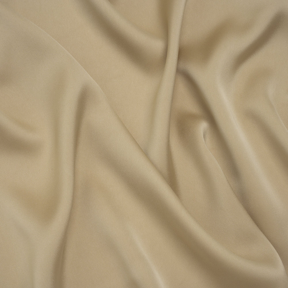 Soft Double Face Polyester Twill - Sesame Beige - Viola Collection Soft Double Face Polyester Twill - Sesame Beige - Viola Collection