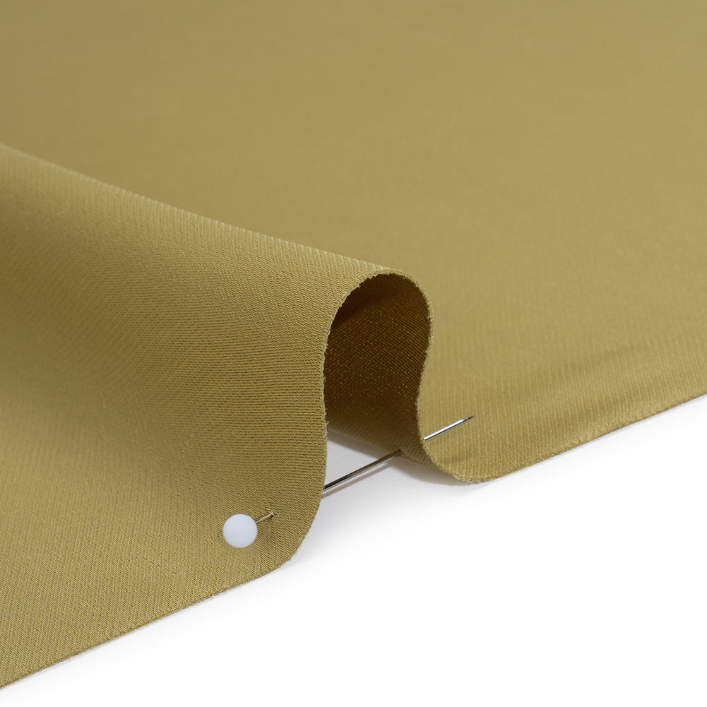 Soft Double Face Polyester Twill - Light Olive Green - Viola Collection Detail Soft Double Face Polyester Twill - Light Olive Green - Viola Collection Detail