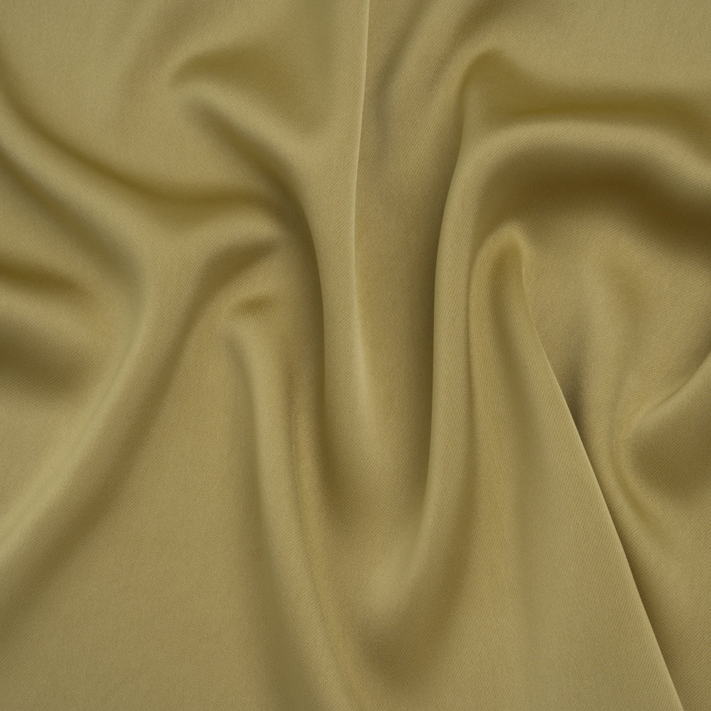 Soft Double Face Polyester Twill - Light Olive Green - Viola Collection Soft Double Face Polyester Twill - Light Olive Green - Viola Collection