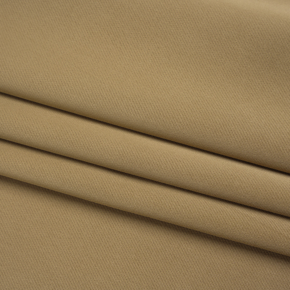 Soft Double Face Polyester Twill - Tan - Viola Collection Soft Double Face Polyester Twill - Tan - Viola Collection