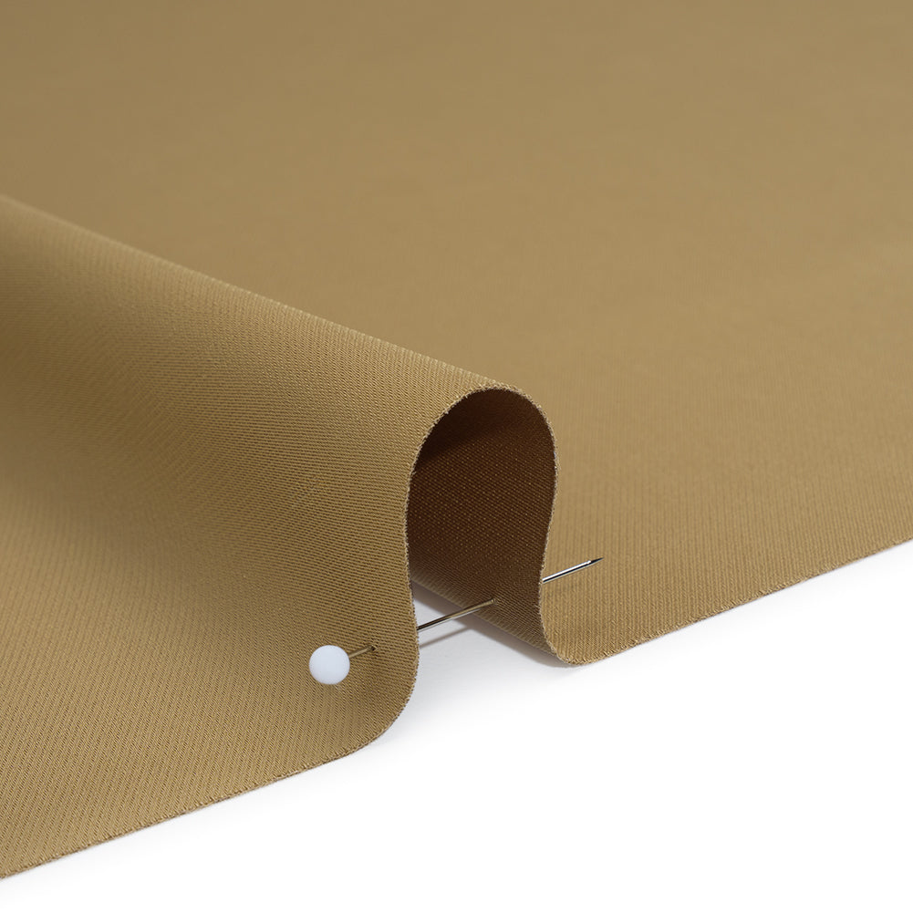 Soft Double Face Polyester Twill - Tan - Viola Collection Soft Double Face Polyester Twill - Tan - Viola Collection