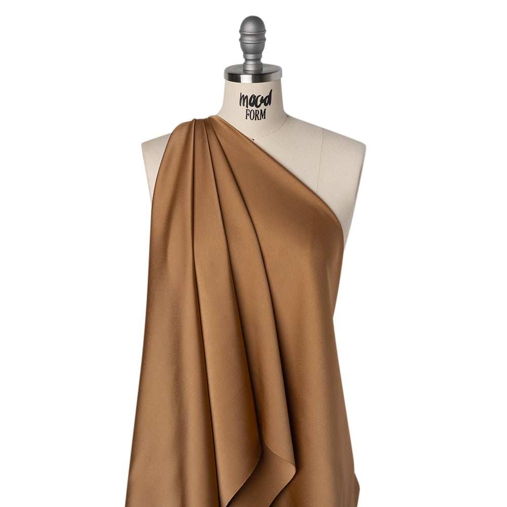 Soft Double Face Polyester Twill - Adobe Brown - Viola Collection Soft Double Face Polyester Twill - Adobe Brown - Viola Collection