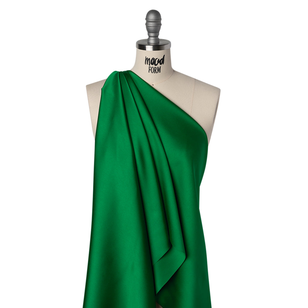 Soft Double Face Polyester Twill - Kelly Green - Viola Collection - Drape Soft Double Face Polyester Twill - Kelly Green - Viola Collection - Drape