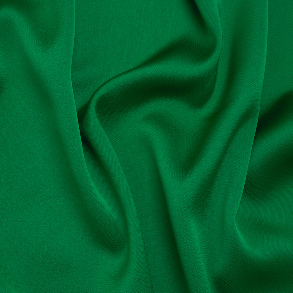 Soft Double Face Polyester Twill - Kelly Green - Viola Collection Soft Double Face Polyester Twill - Kelly Green - Viola Collection