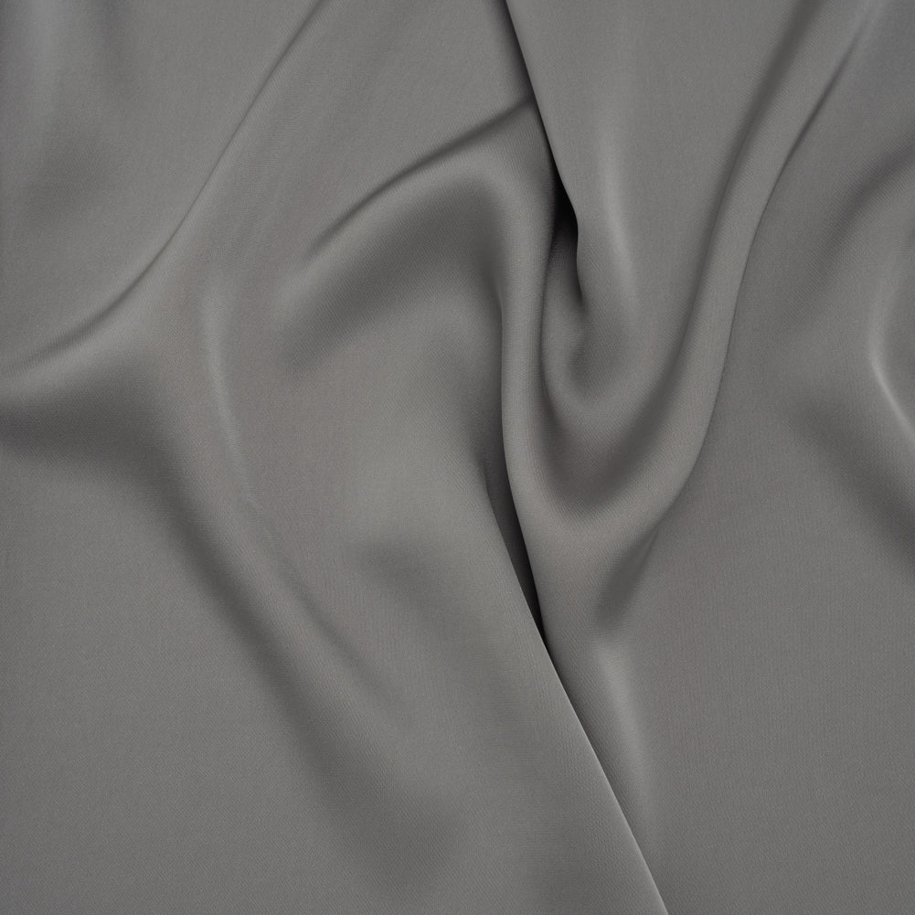 Soft Double Face Polyester Twill - Gray - Viola Collection Soft Double Face Polyester Twill - Gray - Viola Collection