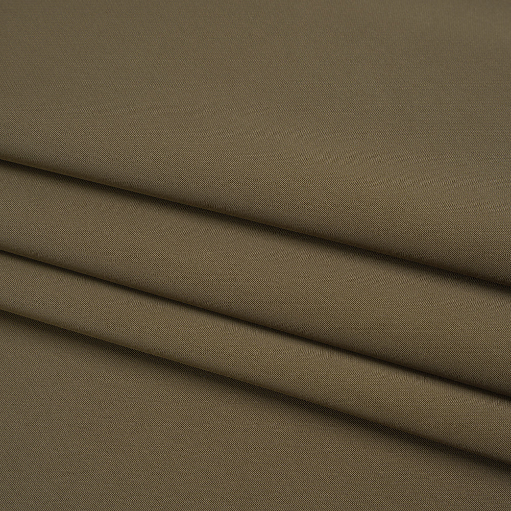 Soft Double Face Polyester Twill - Dusty Brown - Viola Collection - Folded Soft Double Face Polyester Twill - Dusty Brown - Viola Collection - Folded