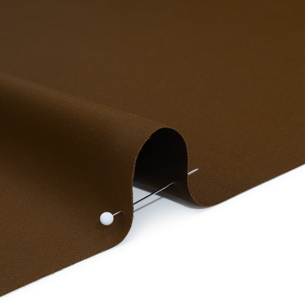 Soft Double Face Polyester Twill - Chocolate Brown - Viola Collection Soft Double Face Polyester Twill - Chocolate Brown - Viola Collection