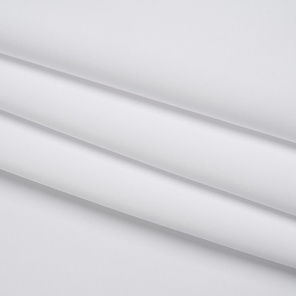 Soft Double Face Polyester Satin - White - Samantha Collection Soft Double Face Polyester Satin - White - Samantha Collection