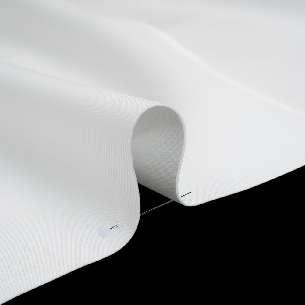 Soft Double Face Polyester Satin - Off White - Samantha Collection Soft Double Face Polyester Satin - Off White - Samantha Collection