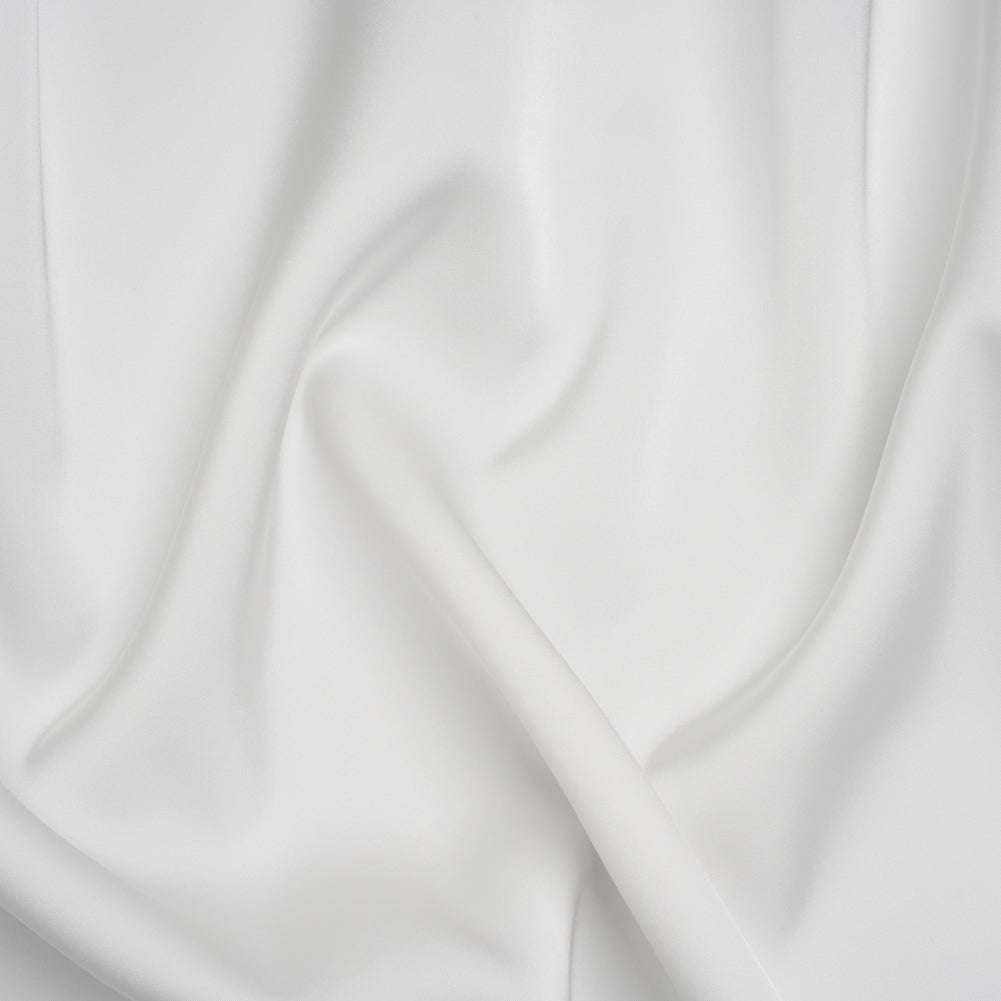 Soft Double Face Polyester Satin - Off White - Samantha Collection Soft Double Face Polyester Satin - Off White - Samantha Collection