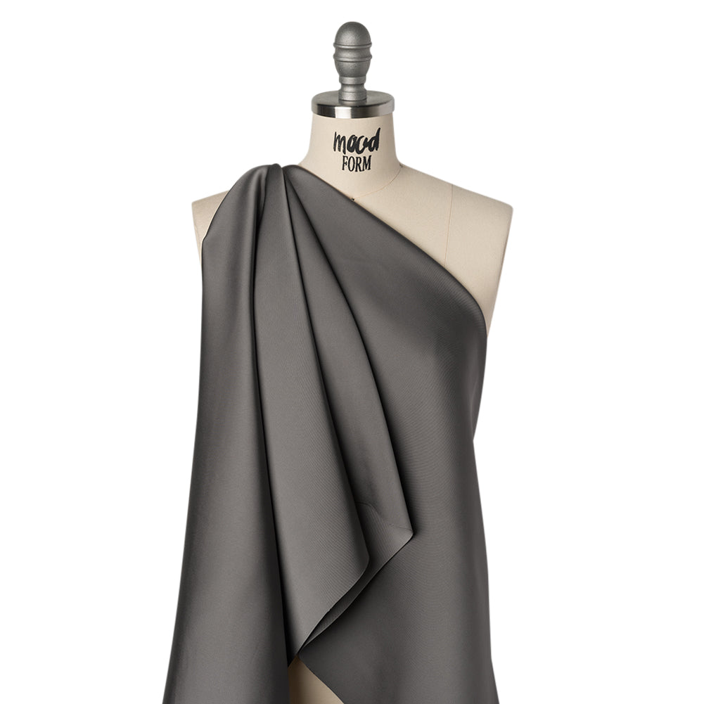 Soft Double Face Polyester Satin - Graphite Gray - Samantha Collection Soft Double Face Polyester Satin - Graphite Gray - Samantha Collection