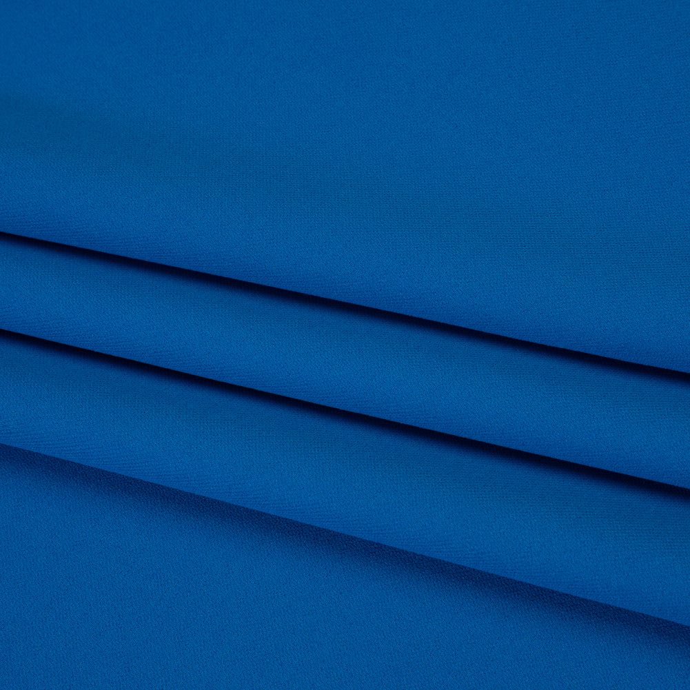 Soft Lightweight Polyester Gabardine - Bright Blue - Stefanie Collection - Folded Soft Lightweight Polyester Gabardine - Bright Blue - Stefanie Collection - Folded