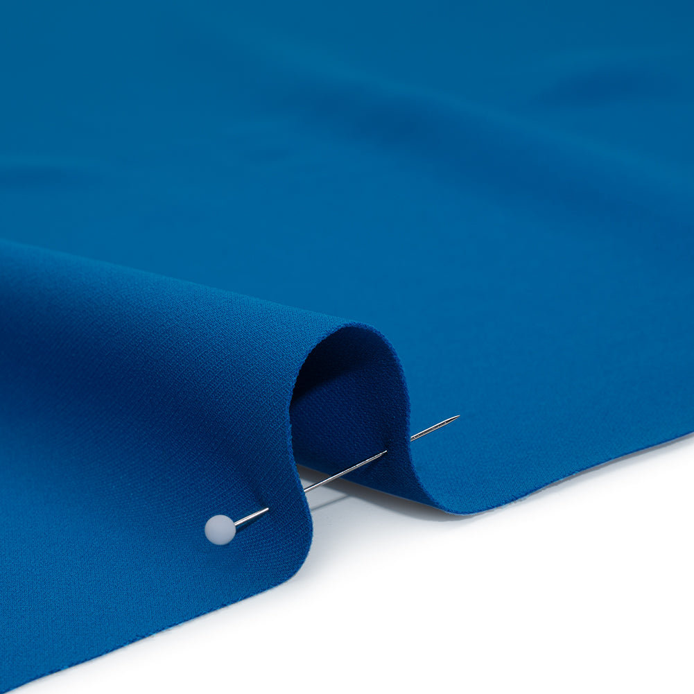 Soft Lightweight Polyester Gabardine - Bright Blue - Stefanie Collection - Detail Soft Lightweight Polyester Gabardine - Bright Blue - Stefanie Collection - Detail