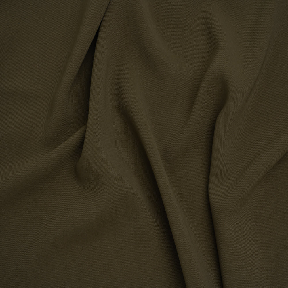 Soft Lightweight Polyester Gabardine - Olive Green - Stefanie Collection Soft Lightweight Polyester Gabardine - Olive Green - Stefanie Collection