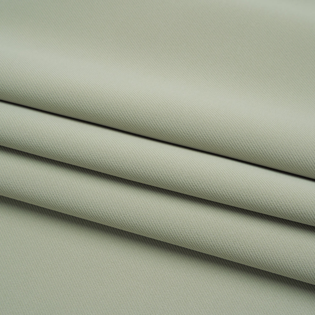 Soft Lightweight Polyester Gabardine - Light Sage Green - Stefanie Collection - Folded Soft Lightweight Polyester Gabardine - Light Sage Green - Stefanie Collection - Folded