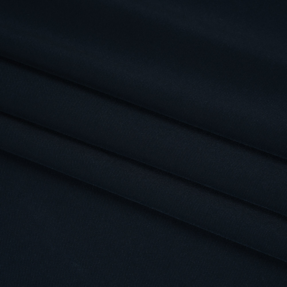 Soft Lightweight Polyester Gabardine - Midnight Navy - Stefanie Collection - Folded Soft Lightweight Polyester Gabardine - Midnight Navy - Stefanie Collection - Folded