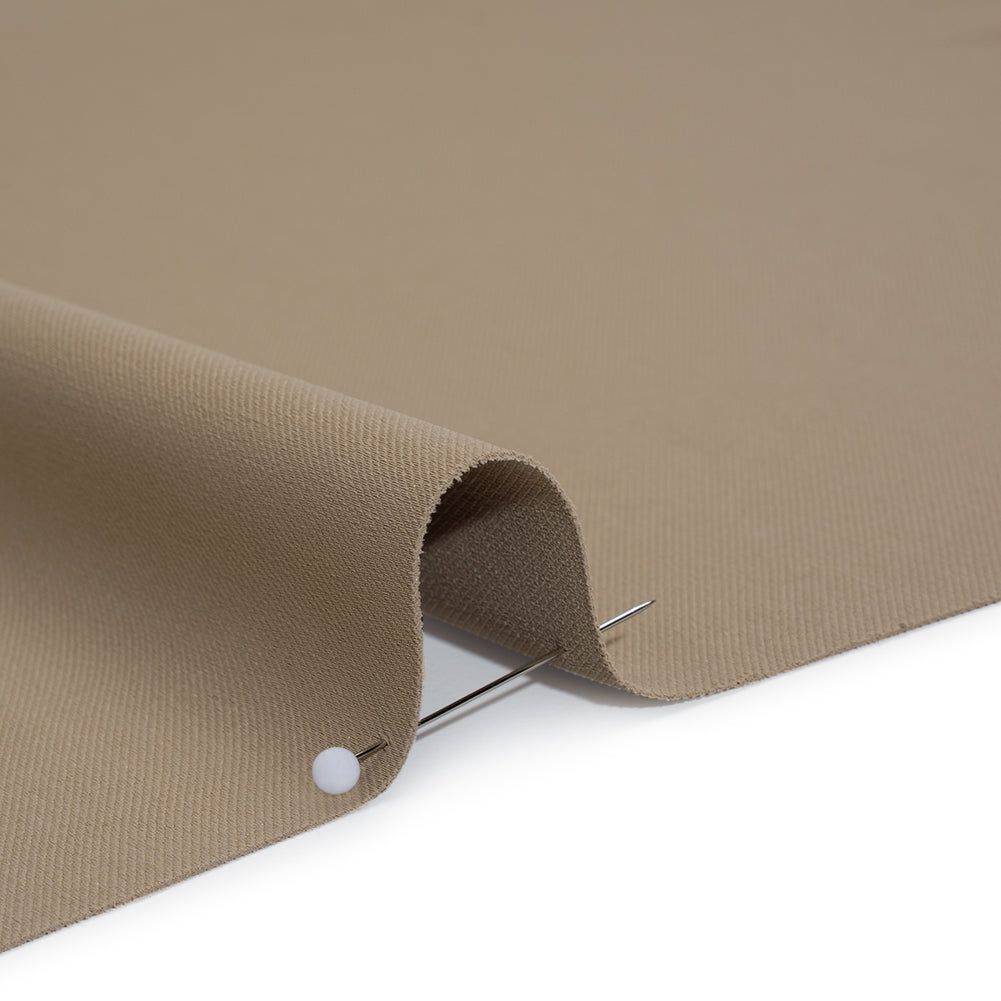 Soft Lightweight Polyester Gabardine - Light Taupe - Stefanie Collection - Detail Soft Lightweight Polyester Gabardine - Light Taupe - Stefanie Collection - Detail