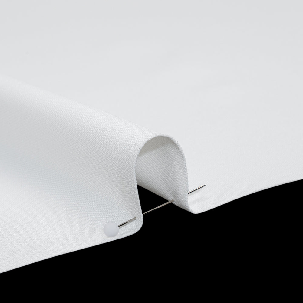 Soft Lightweight Polyester Gabardine - White - Stefanie Collection Soft Lightweight Polyester Gabardine - White - Stefanie Collection