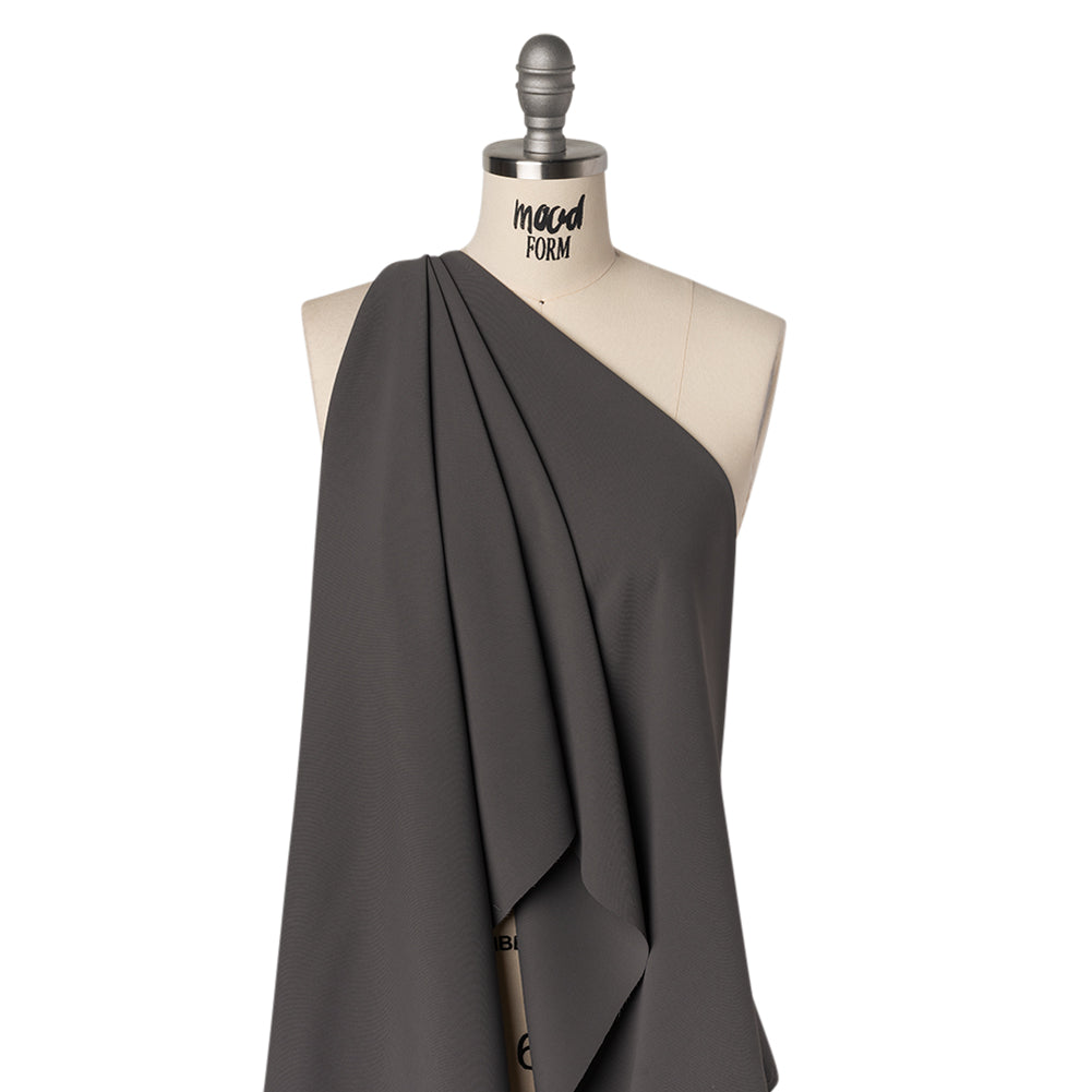 Soft Lightweight Polyester Gabardine - Charcoal - Stefanie Collection Soft Lightweight Polyester Gabardine - Charcoal - Stefanie Collection