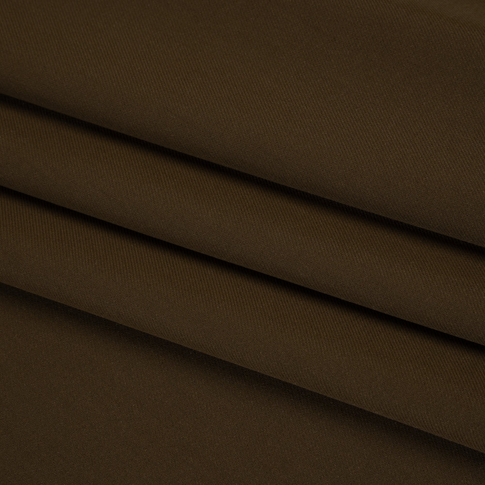 Soft Lightweight Polyester Gabardine - Brown - Stefanie Collection Soft Lightweight Polyester Gabardine - Brown - Stefanie Collection