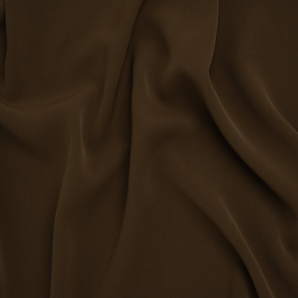 Soft Lightweight Polyester Gabardine - Brown - Stefanie Collection Soft Lightweight Polyester Gabardine - Brown - Stefanie Collection