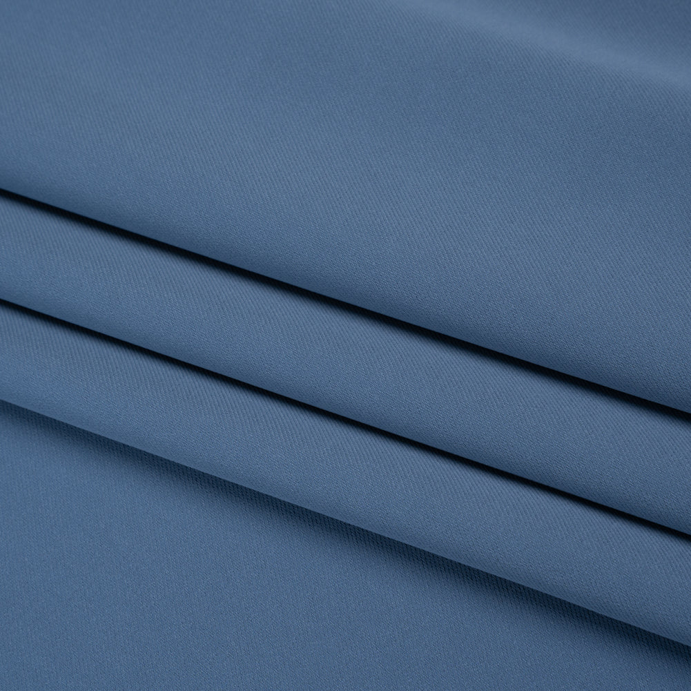 Soft Lightweight Polyester Gabardine - Country Blue - Stefanie Collection Soft Lightweight Polyester Gabardine - Country Blue - Stefanie Collection