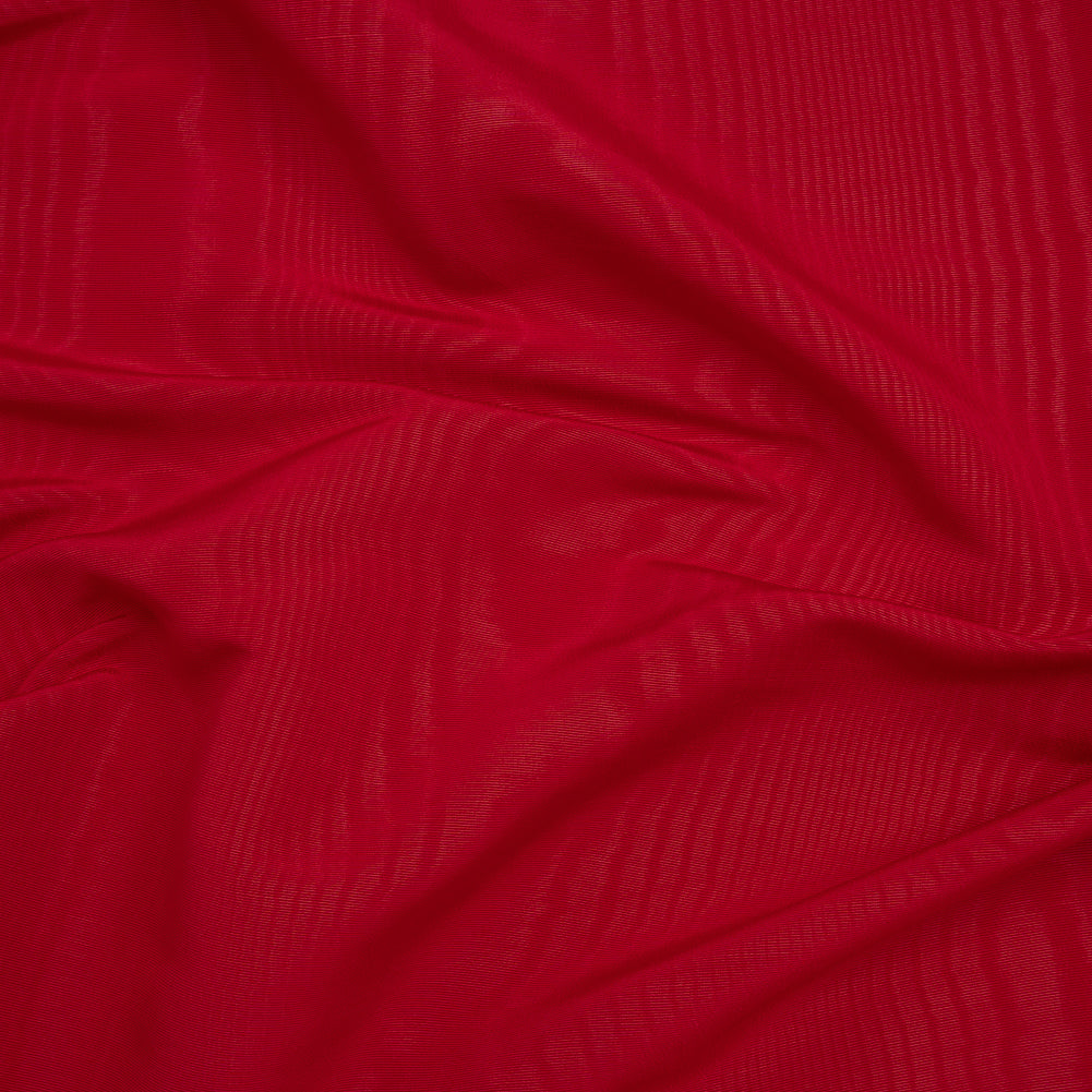 Lightweight Polyester Bengaline Moire - Red - Louisa Collection Lightweight Polyester Bengaline Moire - Red - Louisa Collection