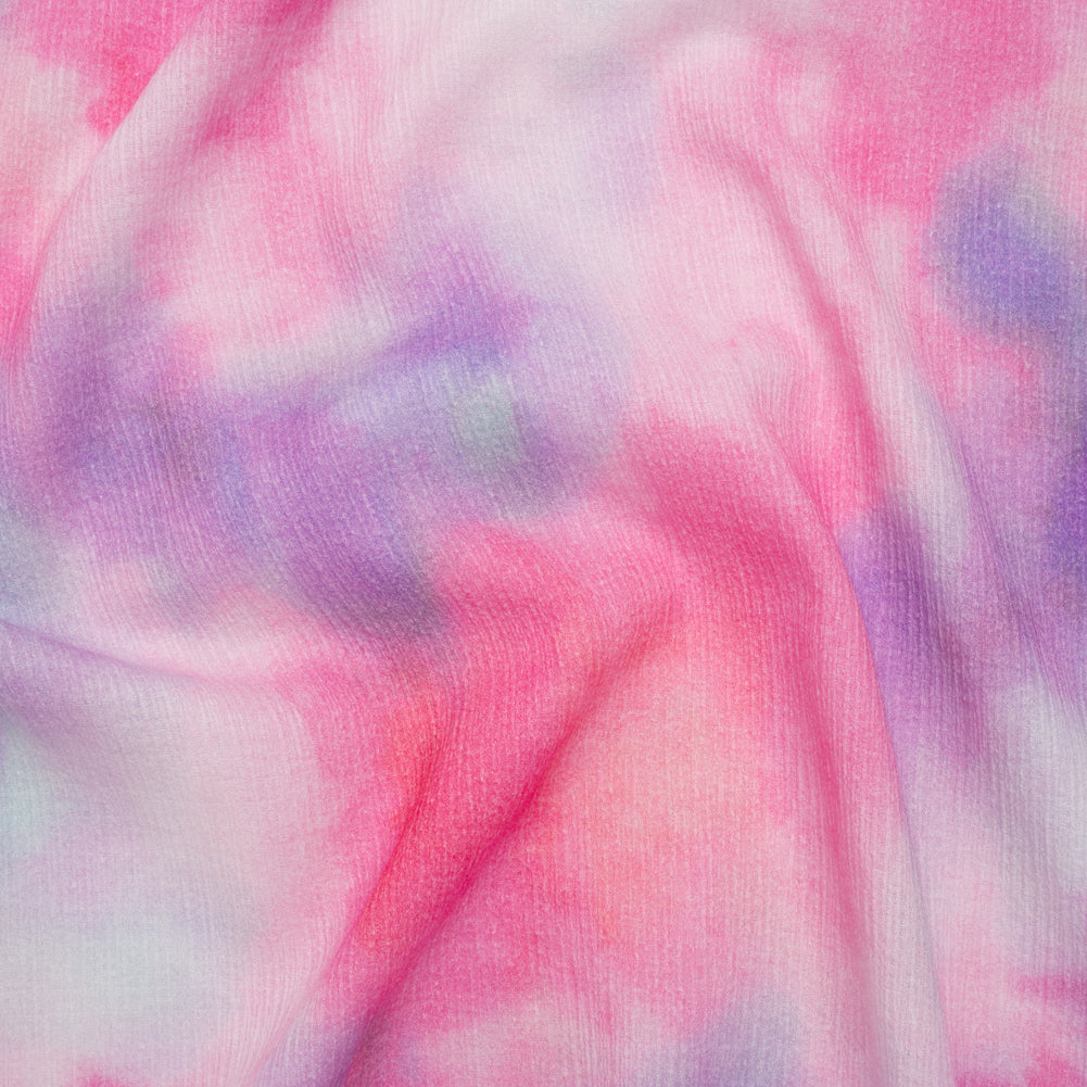 Slubbed Gauzy Cotton Woven - Pink, Lilac and Sky Blue Soft Tie Dye - Mood Exclusive Soft Sighs Print Slubbed Gauzy Cotton Woven - Pink, Lilac and Sky Blue Soft Tie Dye - Mood Exclusive Soft Sighs Print
