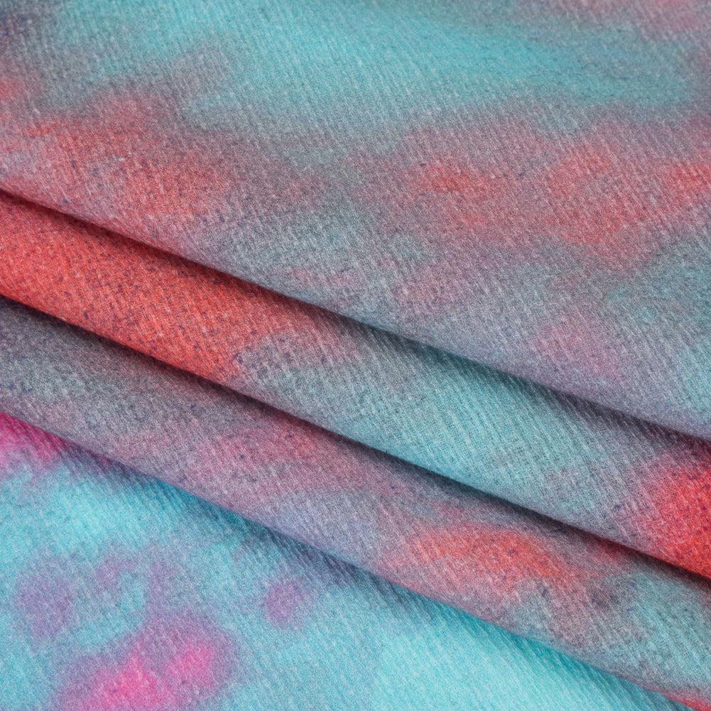 Slubbed Gauzy Cotton Woven - Sky Blue, Bubblegum Pink and Coral Tie Dye - Mood Exclusive To Dye For Print Slubbed Gauzy Cotton Woven - Sky Blue, Bubblegum Pink and Coral Tie Dye - Mood Exclusive To Dye For Print