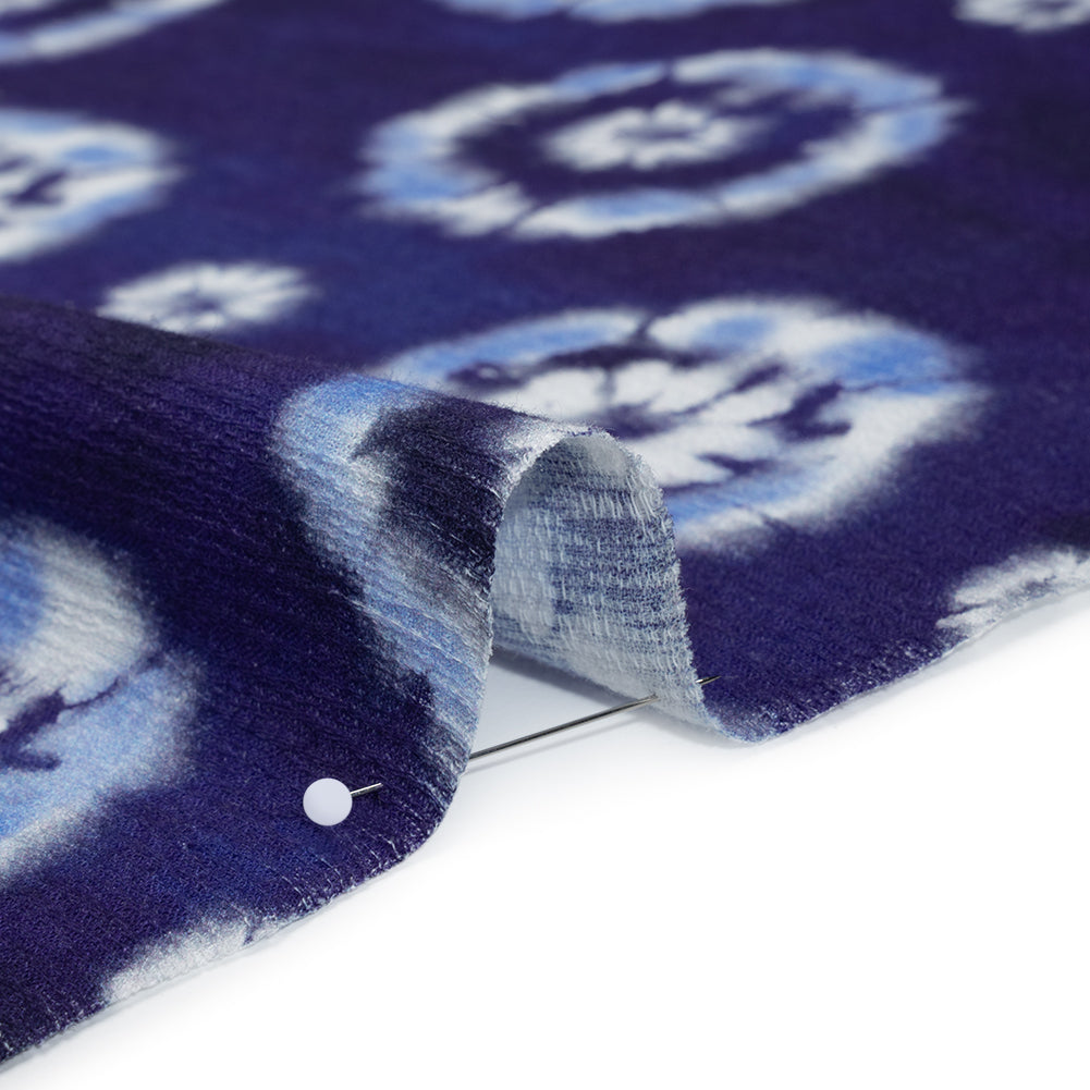 Slubbed Gauzy Cotton Woven - Indigo, Light Blue and White Small Tie Dye Spots - Mood Exclusive Dandelion Daydream Print Slubbed Gauzy Cotton Woven - Indigo, Light Blue and White Small Tie Dye Spots - Mood Exclusive Dandelion Daydream Print
