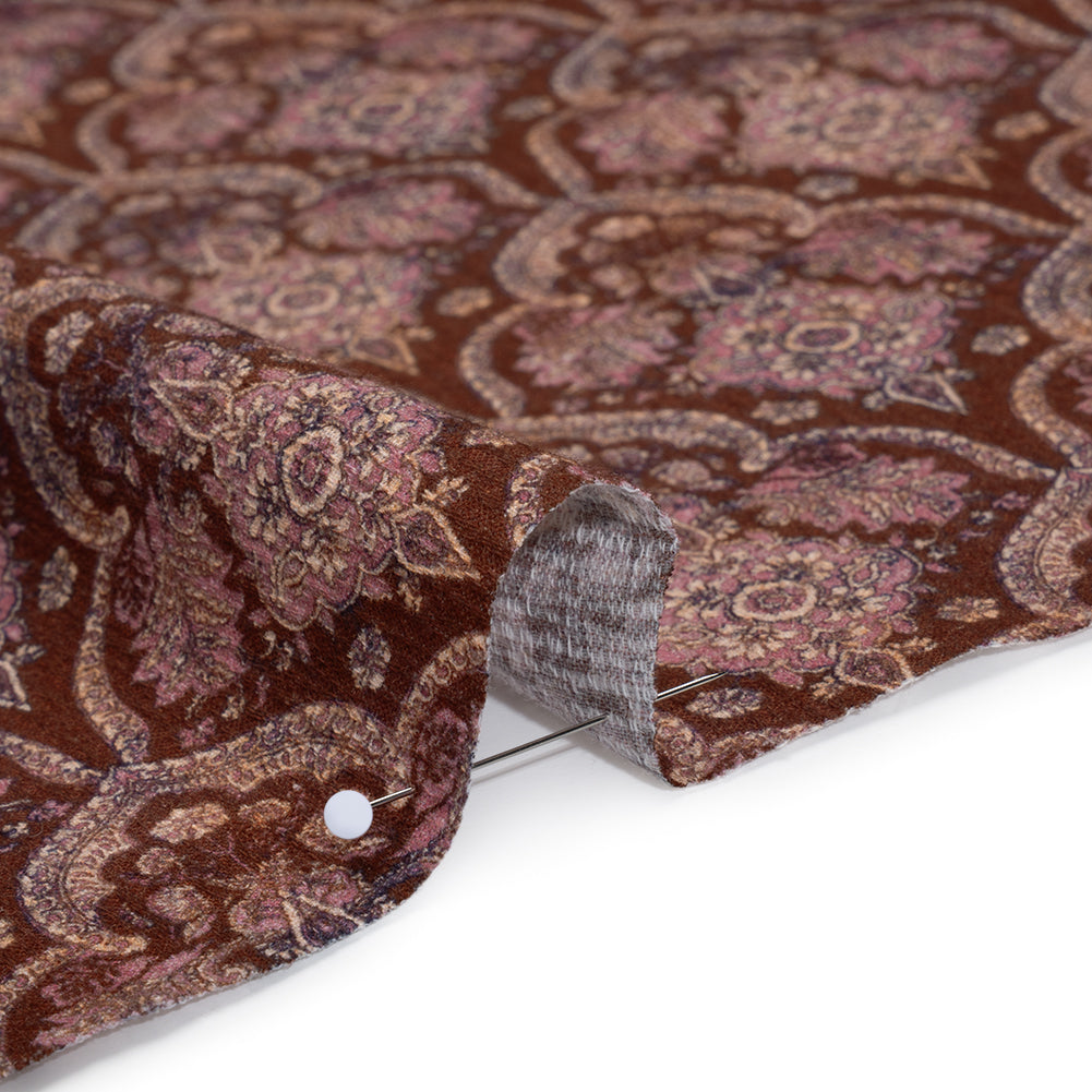 Slubbed Gauzy Cotton Woven - Burgundy, Pink and Blue Fancy Floral Tiles - Mood Exclusive Fairytale Scales Print Slubbed Gauzy Cotton Woven - Burgundy, Pink and Blue Fancy Floral Tiles - Mood Exclusive Fairytale Scales Print