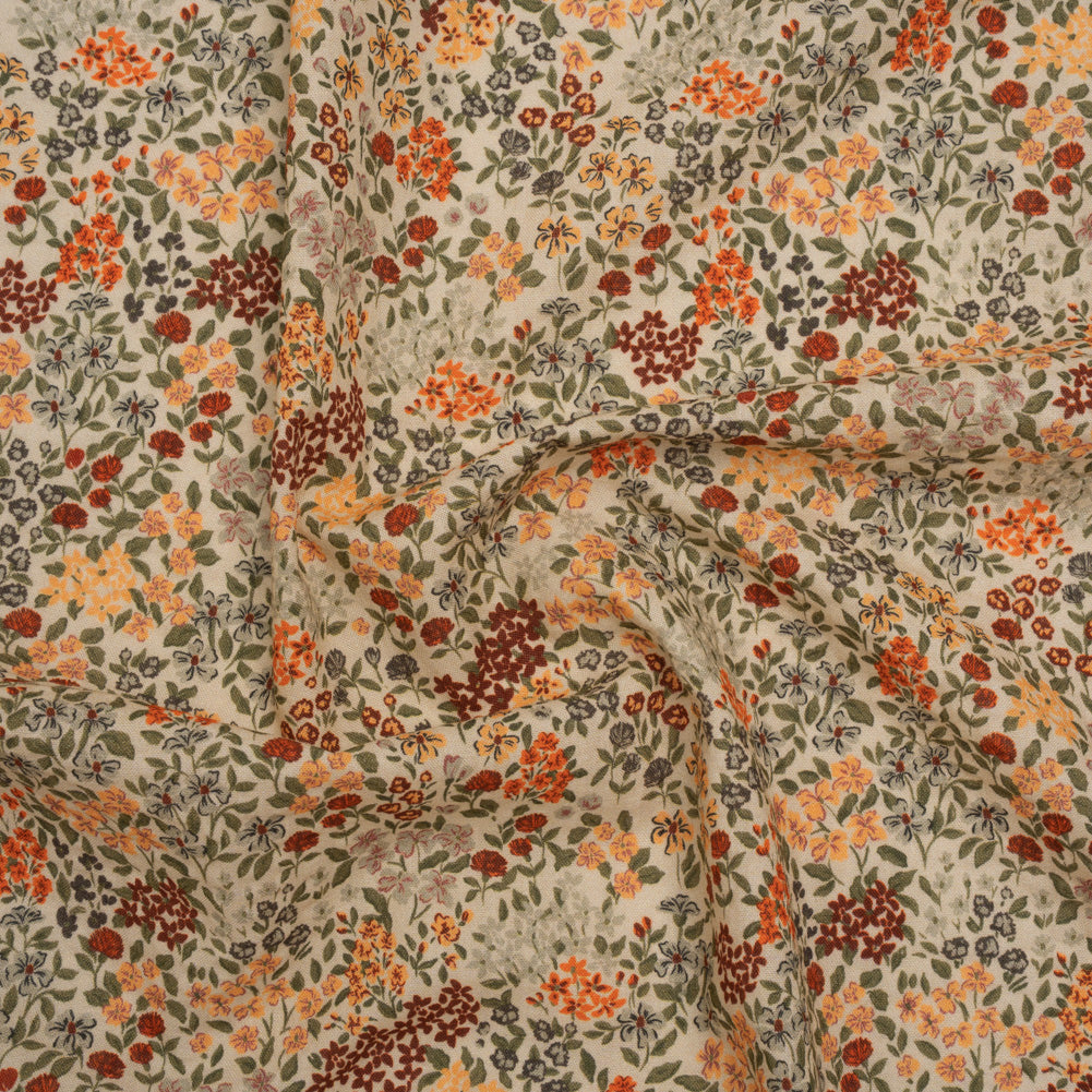 Cotton and Viscose Striped Seersucker - Gray, Burgundy and Olive Little Flowers - Mood Exclusive Sunny Sprouts Print Cotton and Viscose Striped Seersucker - Gray, Burgundy and Olive Little Flowers - Mood Exclusive Sunny Sprouts Print