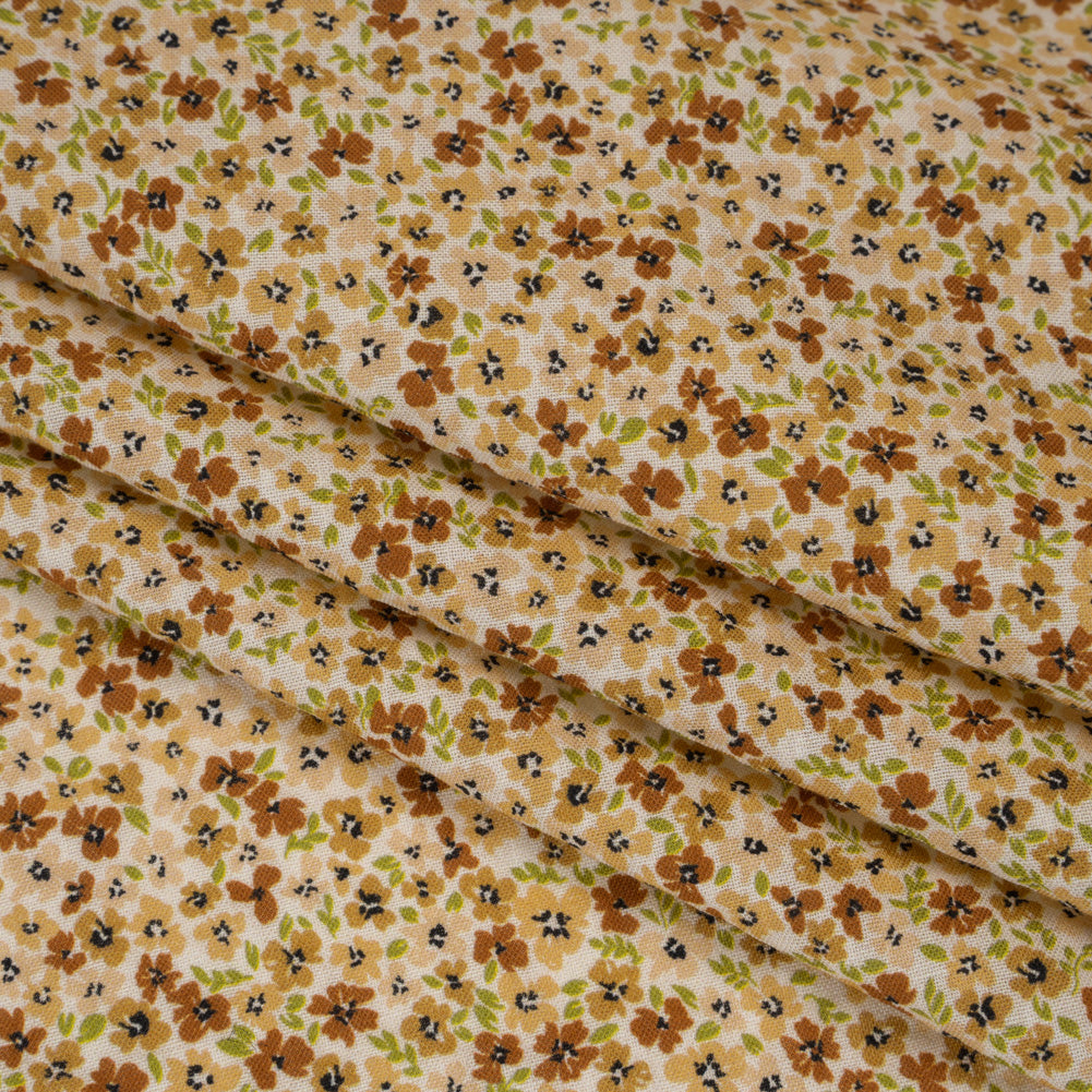 Cotton and Viscose Striped Seersucker - Beige, Tan and Light Green Ditsy Floral - Mood Exclusive Spring’s Sweet Song Print Folded Cotton and Viscose Striped Seersucker - Beige, Tan and Light Green Ditsy Floral - Mood Exclusive Spring’s Sweet Song Print Folded