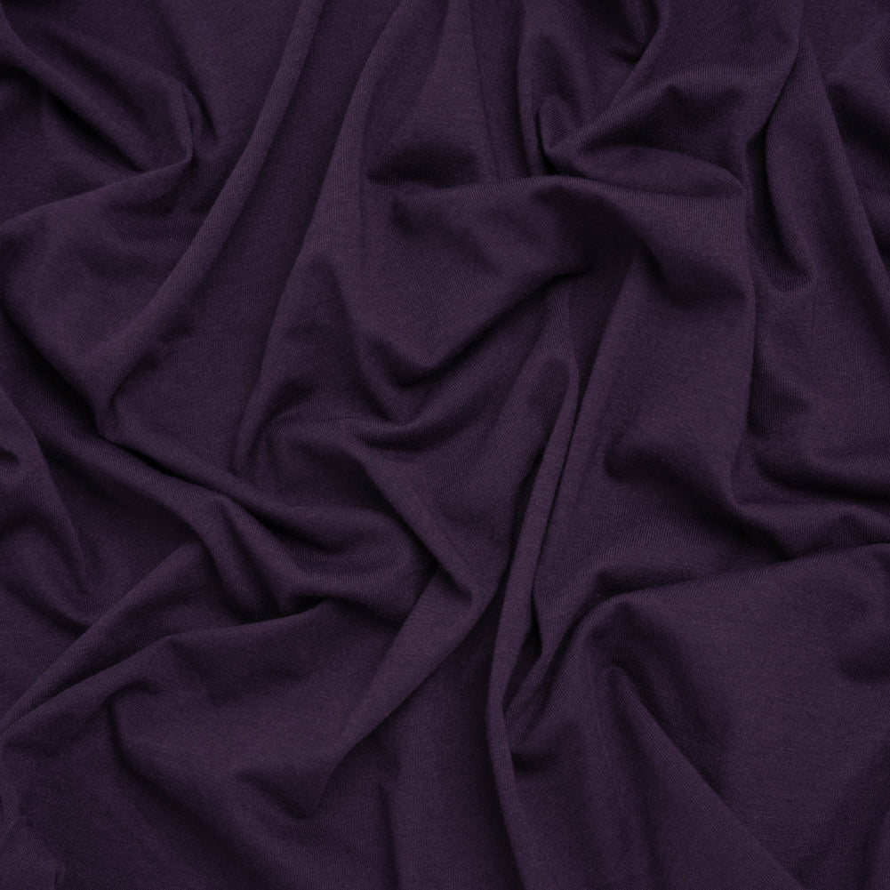 Polyester Jersey - Eggplant Purple - Deadstock Polyester Jersey - Eggplant Purple - Deadstock